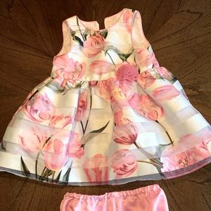 Pippa & Julie Pink Floral Dress